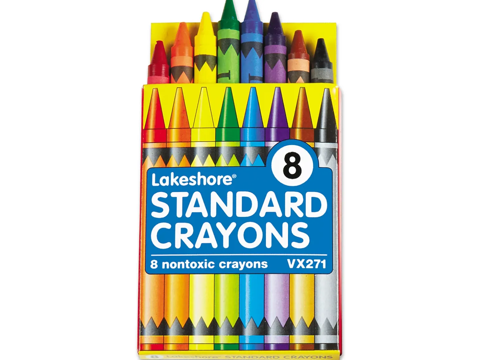 Lakeshore 8-Color Standard Crayons - Student Pack