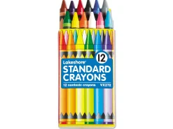 Lakeshore 12-Color Standard Crayons - Student Pack