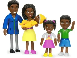 Lakeshore Pose & Play Dolls - African American Family