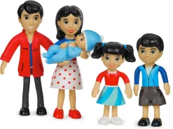 Lakeshore Pose & Play Dolls - Asian Family