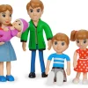 Lakeshore Pose & Play Dolls - Caucasian Family