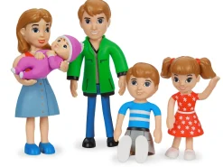 Lakeshore Pose & Play Dolls - Caucasian Family