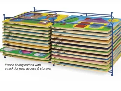 Lakeshore Preschool Puzzle Library with Rack