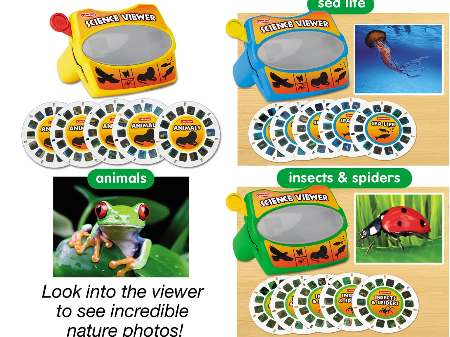 Lakeshore Science Viewers - Set of 3