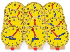Lakeshore Student Clocks - Set of 12