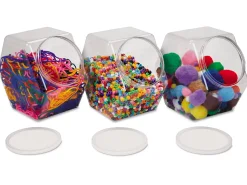 Large Unbreakable Craft Jars - Set of 3