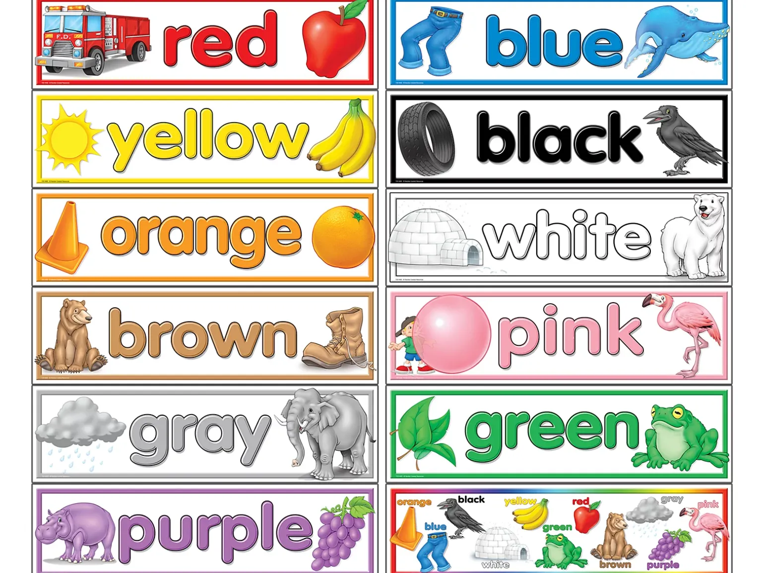 Learning Colors Bulletin Board Set