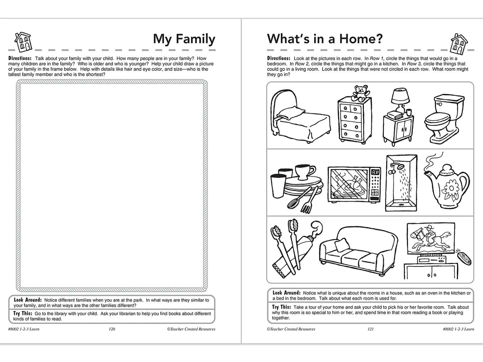 1-2-3 Learn Workbook - Preschool-Pre K