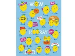 Lemon-Scented Motivational Stickers