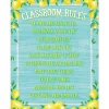 Lemon Zest Classroom Rules Poster