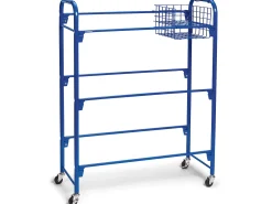 Leveled Library Mobile Storage Cart
