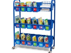Leveled Library Mobile Storage Cart