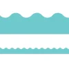 Light Turquoise Scalloped Border