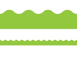 Lime Green Scalloped Border