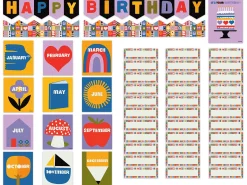 Lisa Congdon Birthday Bulletin Board Set