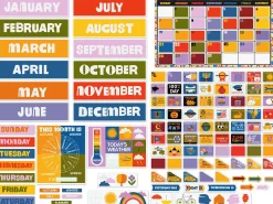 Lisa Congdon Calendar Bulletin Board Set