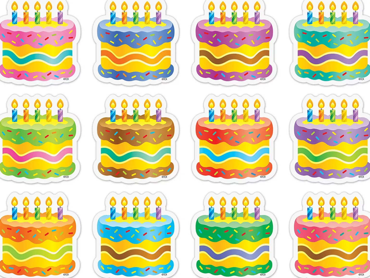 Little Birthday Cake Accents