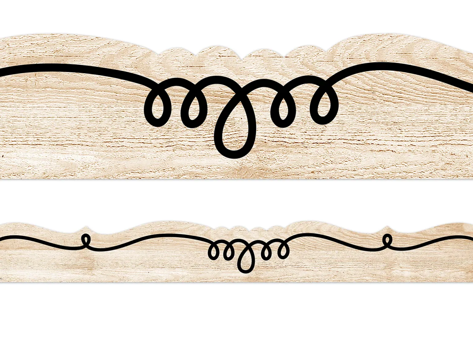 Loop-De-Loop Wood Border