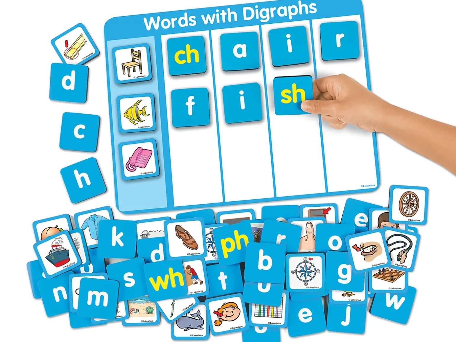 Magnetic Digraphs Word Building Board