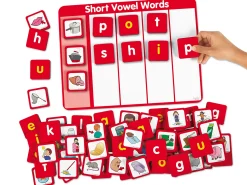 Magnetic Short Vowels Word Building Board