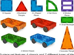 Magnetic Wonder Tiles® - Vehicle Builder