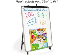 Magnetic Write & Wipe Adjustable Easel