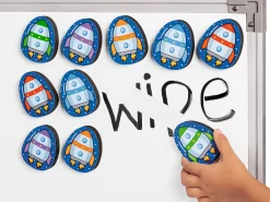 Magnetic Write & Wipe Erasers - Set of 10