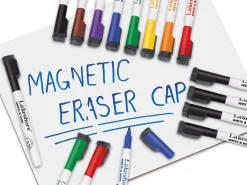 Magnetic Write & Wipe Markers with Eraser Caps