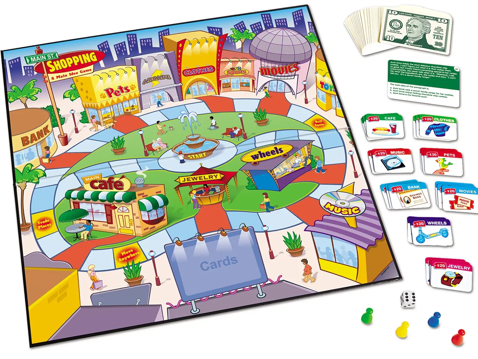 Main Street Shopping: Main Idea Game