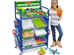 Maker Space Mobile Project Cart - Fully Loaded