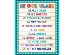 Marquee Classroom Rules Poster