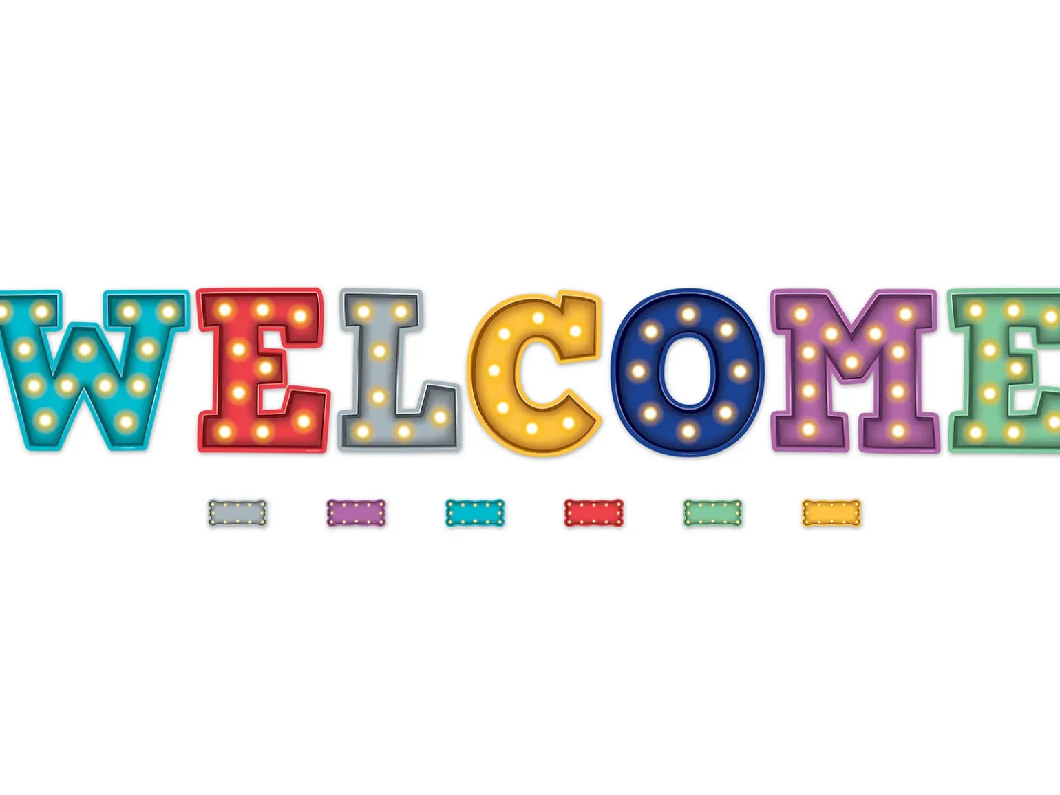 Marquee Welcome Bulletin Board Set