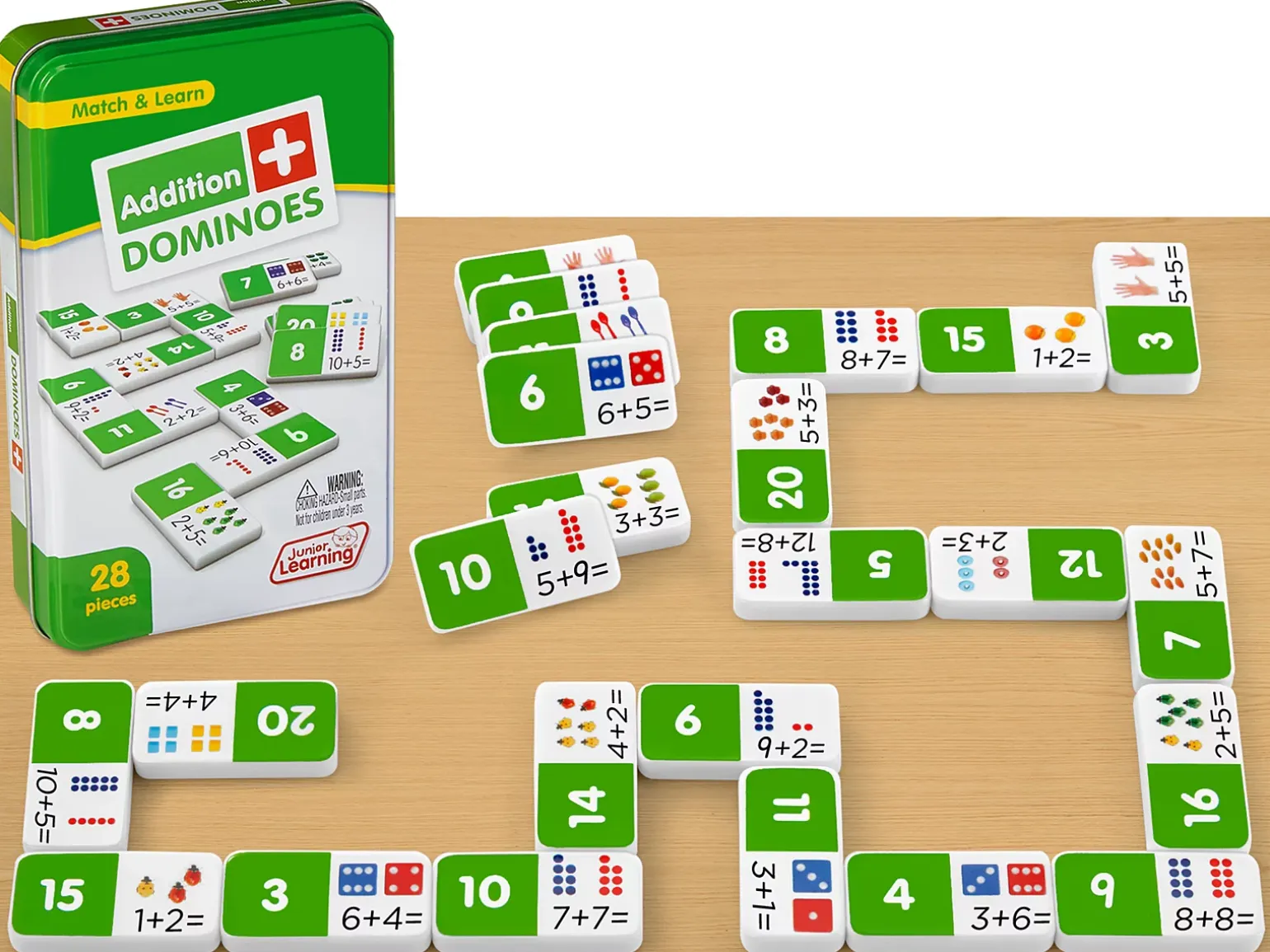 Mastering Addition Dominoes