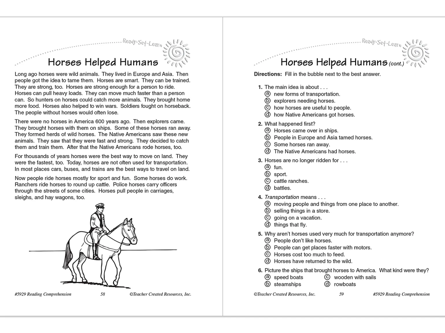 Master Reading Comprehension Workbook - Gr. 3