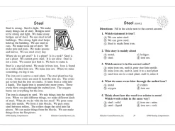 Master Reading Comprehension Workbook - Gr. 1
