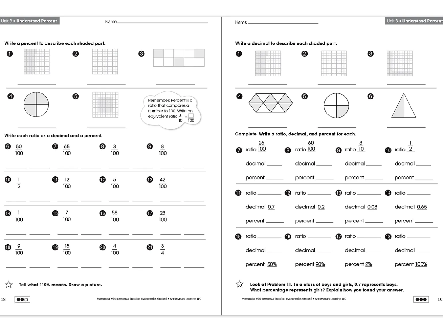 Mathematics Workbook - Gr. 6