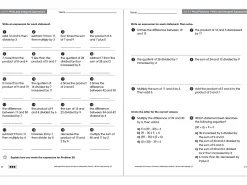 Mathematics Workbook - Gr. 5