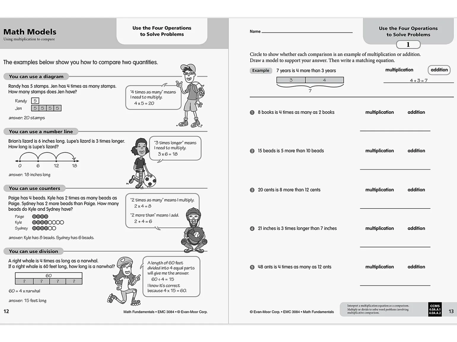 Math Fundamentals Workbook - Gr. 4