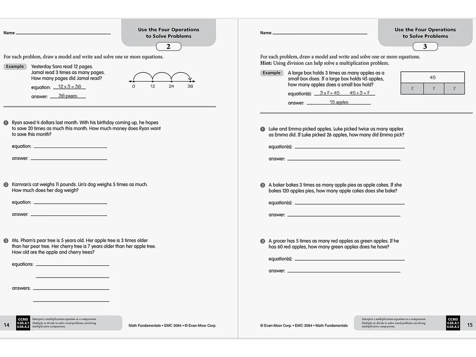 Math Fundamentals Workbook - Gr. 4