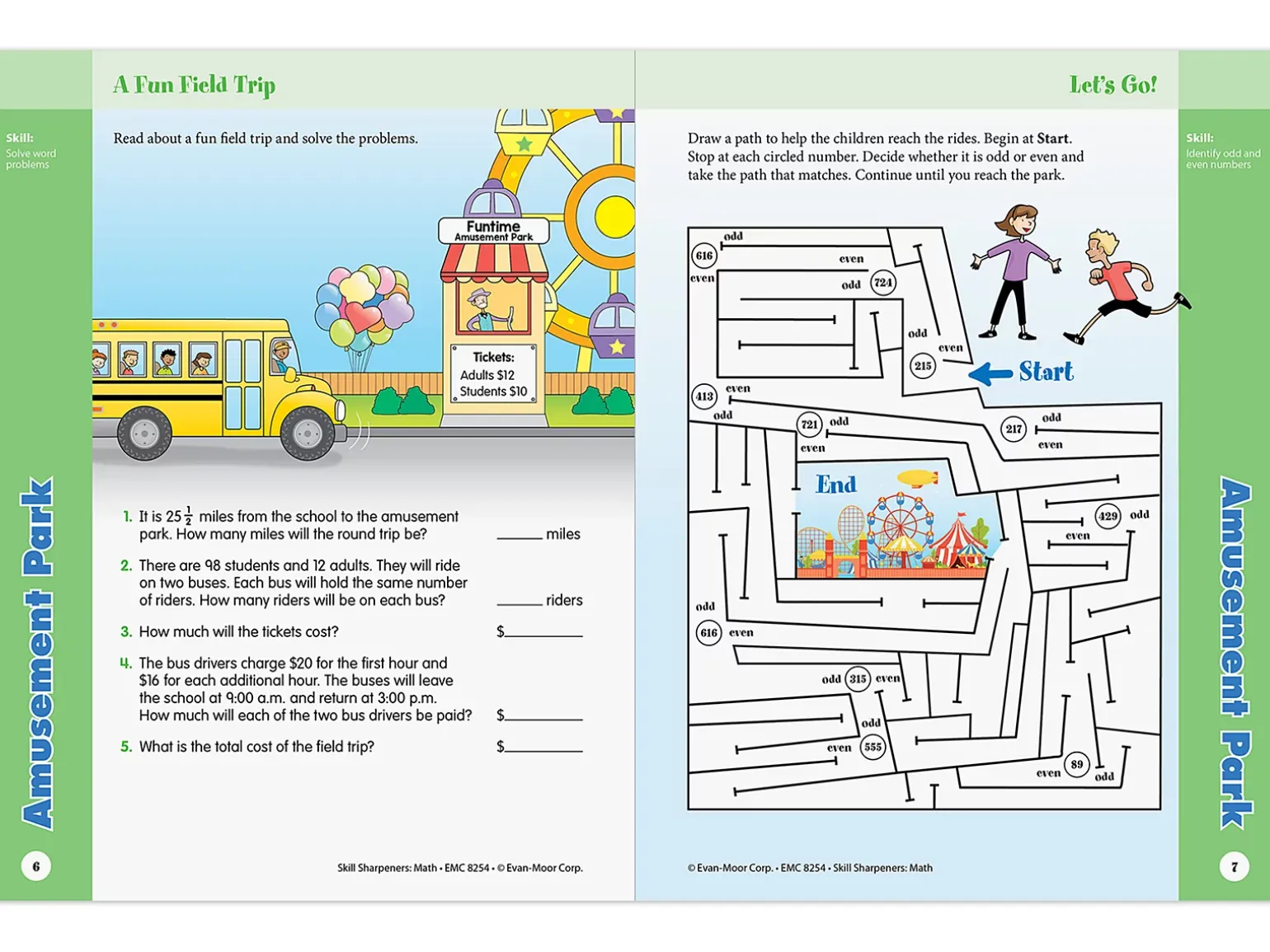 Math Skill Sharpeners Workbook - Gr. 4