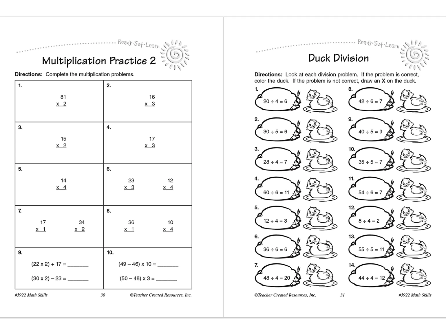 Math Skills Workbook - Gr. 3