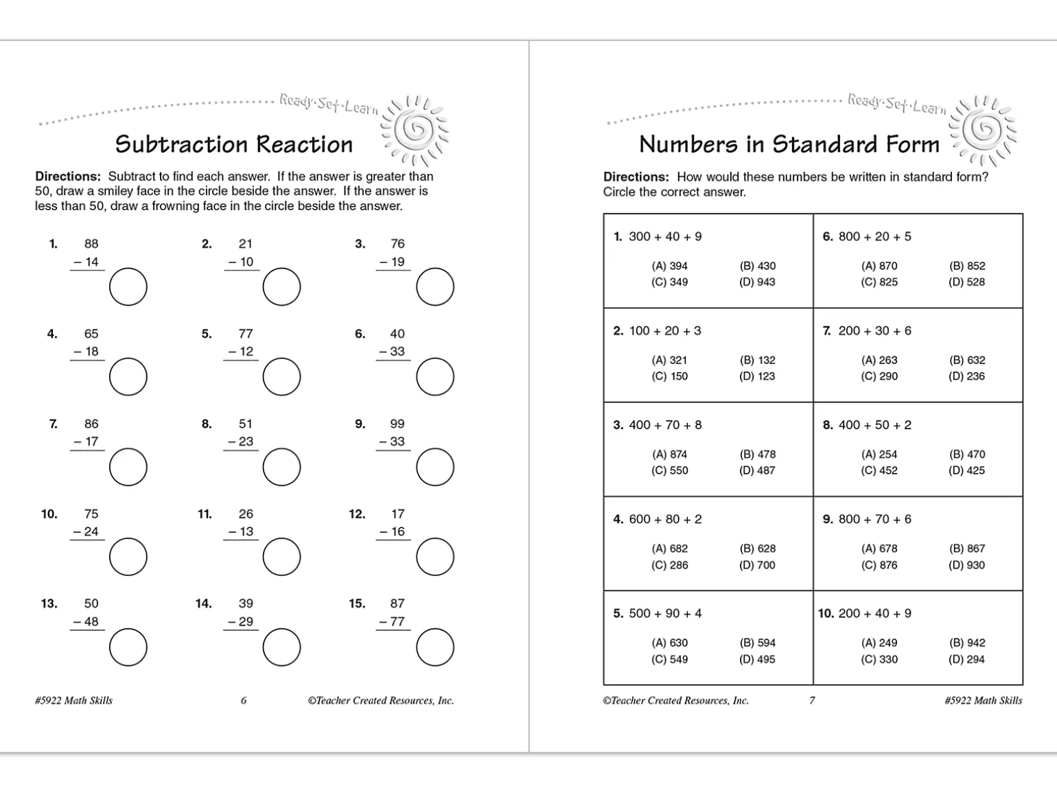 Math Skills Workbook - Gr. 3