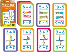 Math War: Addition & Subtraction Game Cards