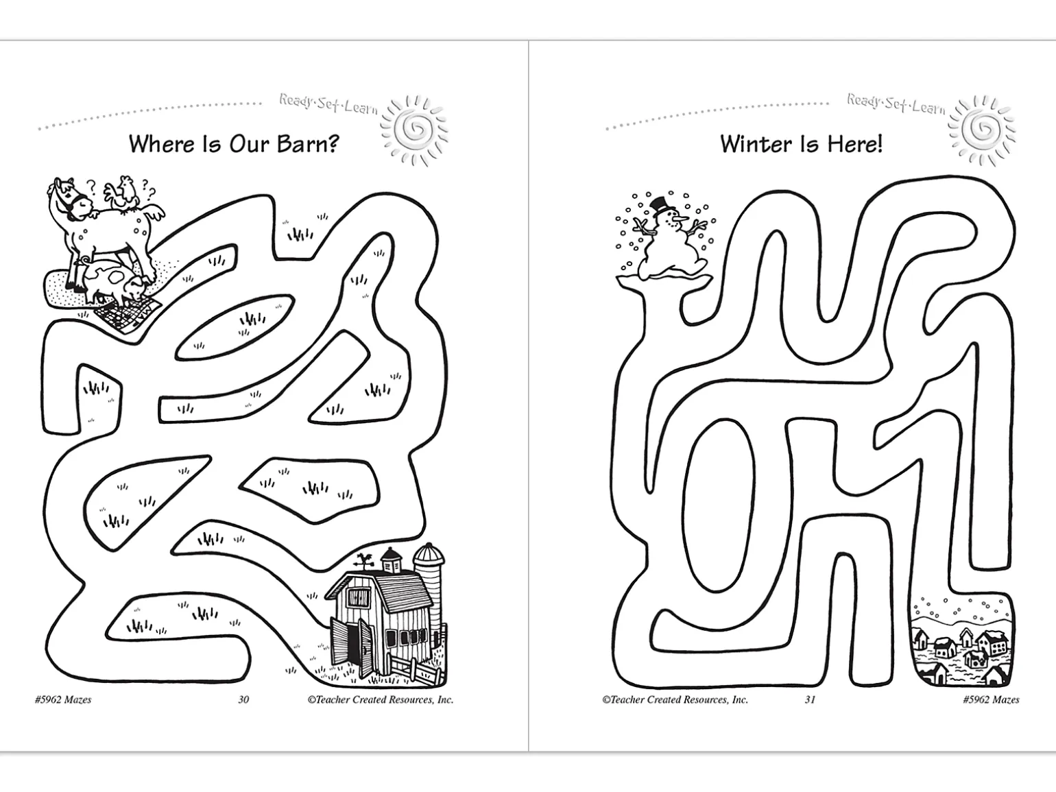 Mazes Workbook - Kindergarten
