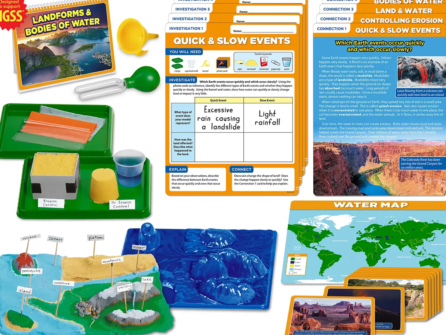 Meet the Standards Landforms & Erosion Kit - Gr. 2