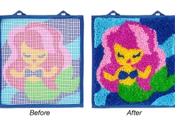 Mermaid Latch Hook Craft Kit