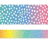 Messy Dots Rainbow Border