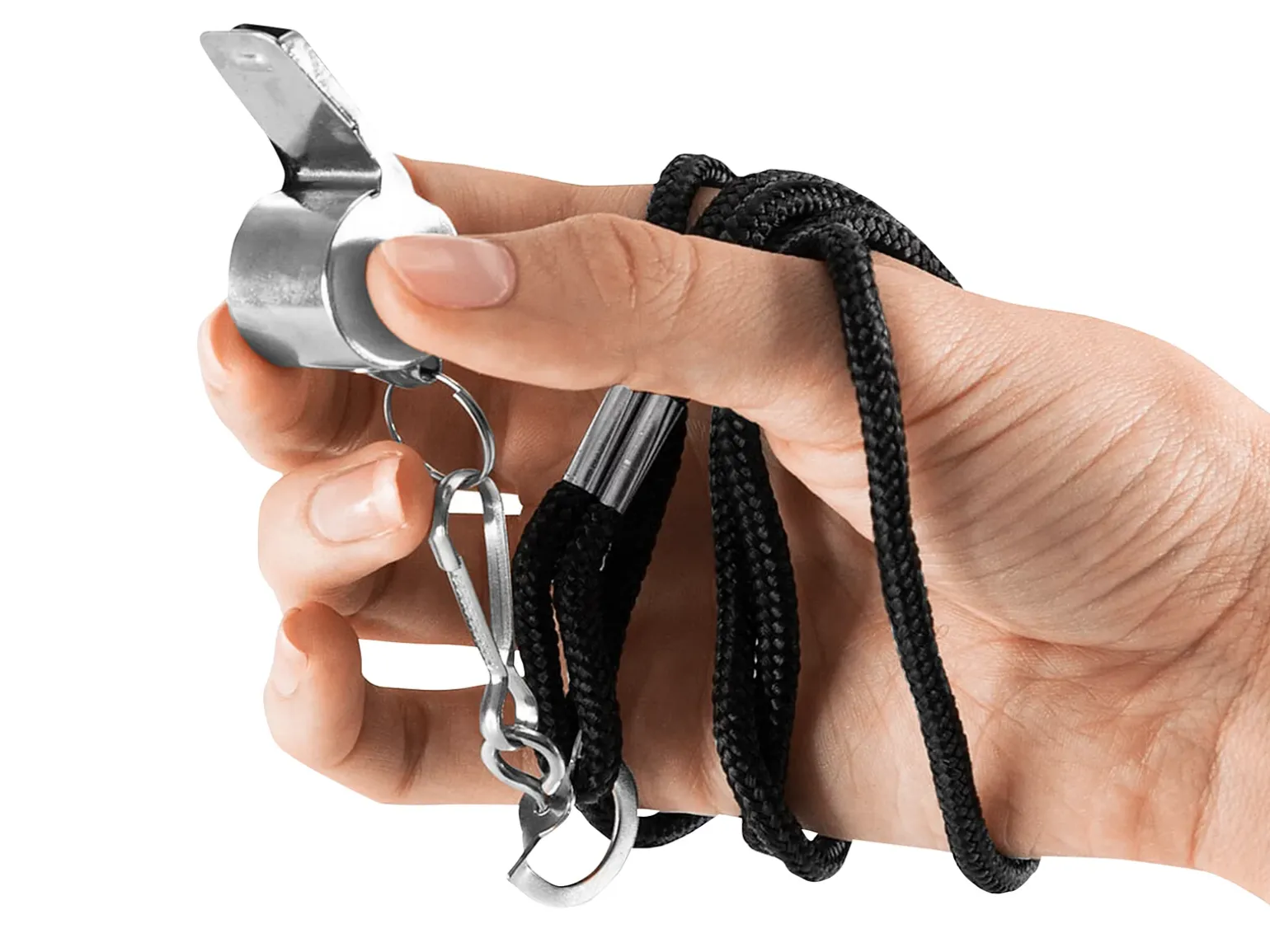 Metal Whistle & Lanyard