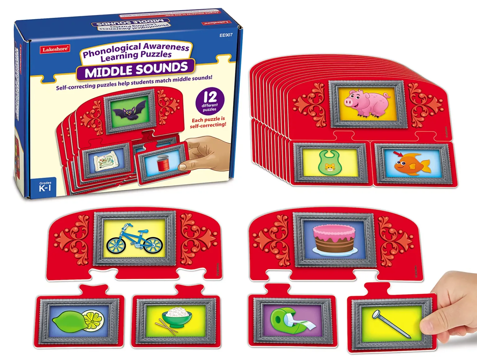 Middle Sounds Learning Puzzles