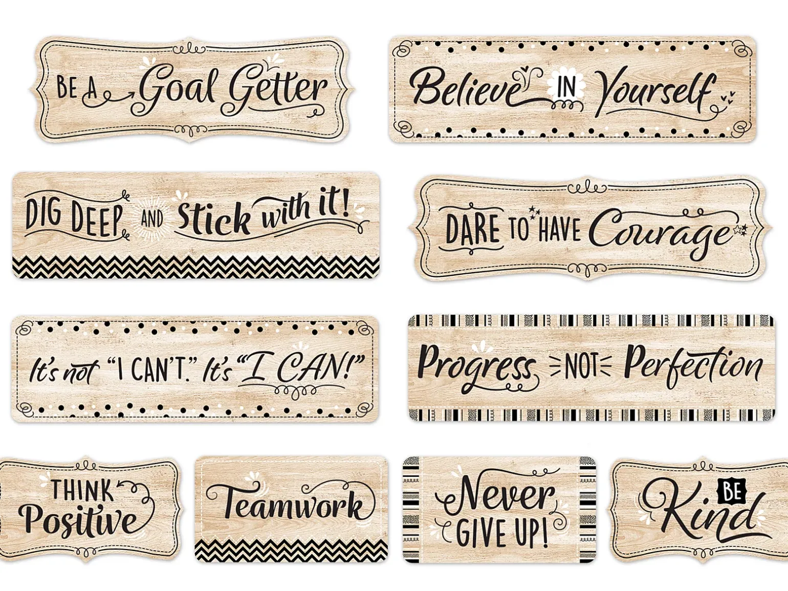 Mindset Matters Wood Bulletin Board Set